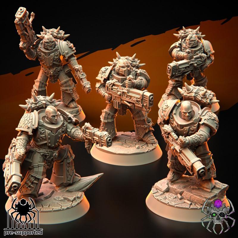 火焰蜥蜴地狱炮手 - 3D打印模型|Flame Lizards Infernal Blassters – 3D Print Model STL