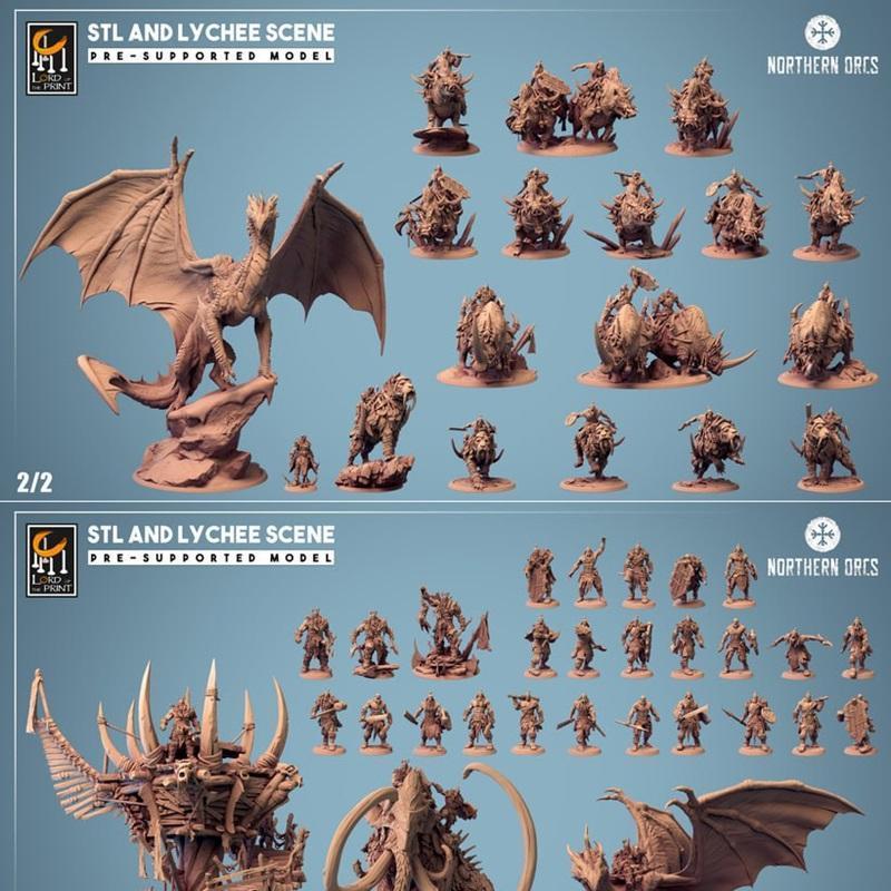 Lord of the Print – Northern Orcs April 2024 – 3D Print Model STL