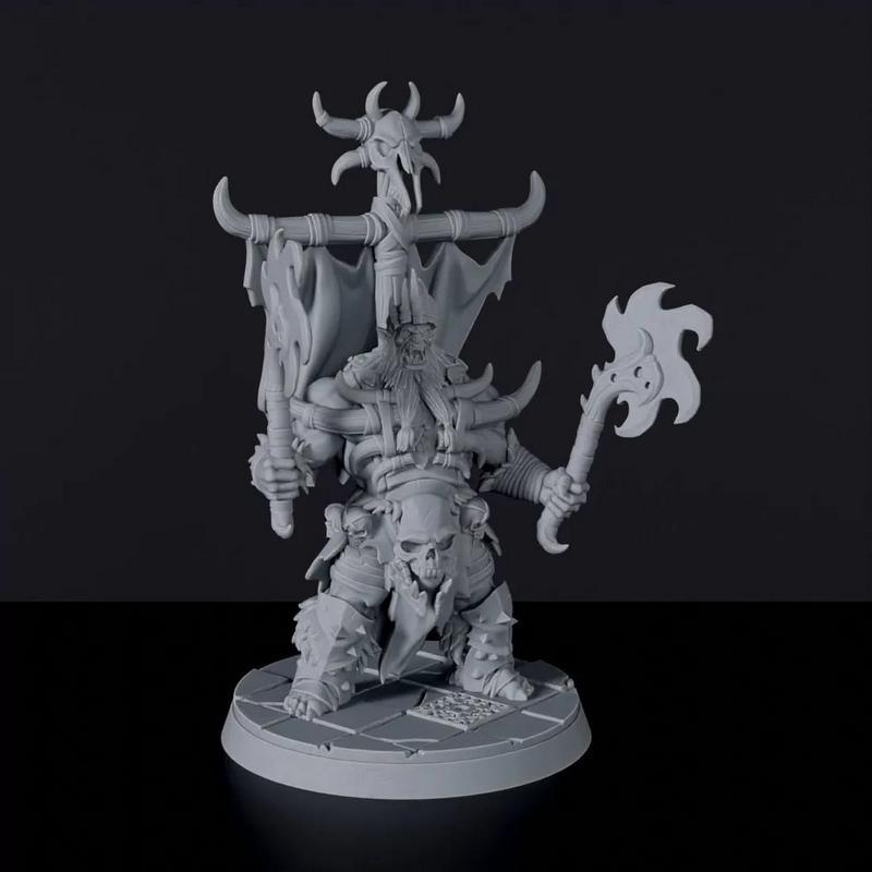 Badland Orcs 3D打印模型：狂野兽人战将|Badland Orcs – Lord – 3D Print Model