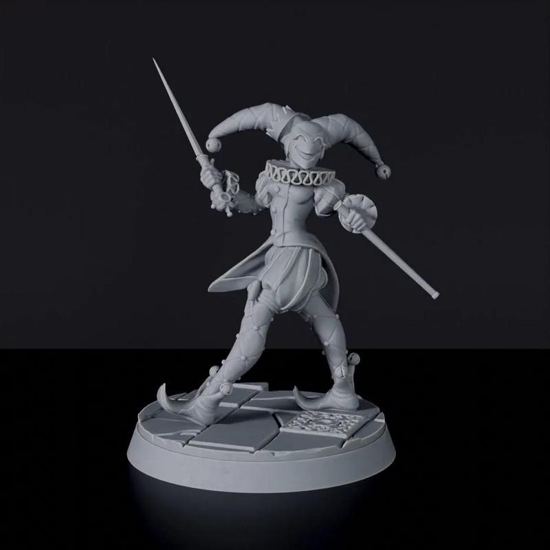 微笑绵羊的戏谑哈雷昆——3D打印模型|Jester Harlequin of the Smiling Lamb – 3D Print Model