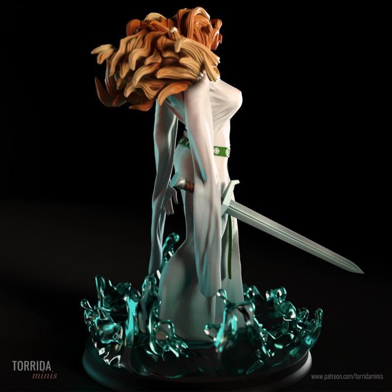 Torrida Minis - 湖之女神 - 3D打印模型|Torrida Minis – Lady of the lake – 3D Print Model STL