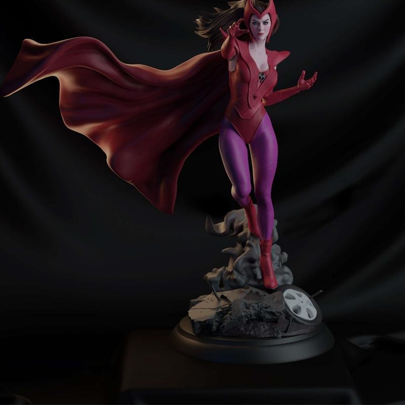 红巫女（Mike）3D打印模型|Scarlet Witch (Mike) – 3D Print Model STL