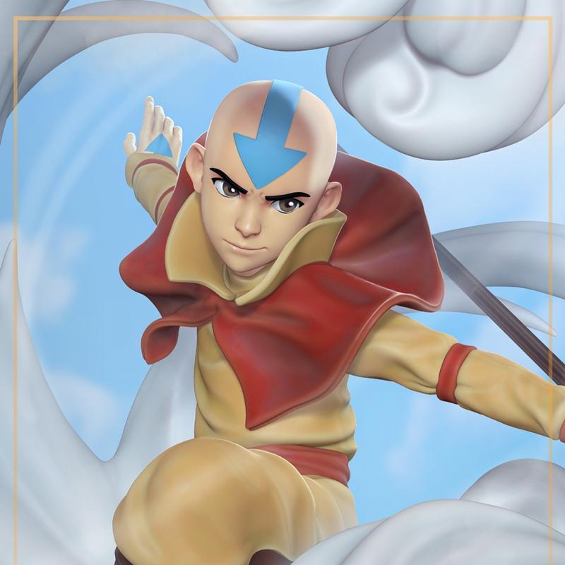 阿凡达Aang 3D打印模型|Nomnom Figures – Aang from Avatar – 3D Print Model STL