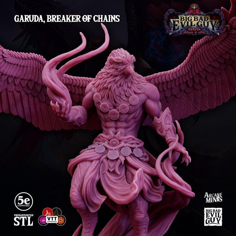 嘉鲁达：链锁粉碎者 3D打印模型|Garuda Breaker of Chains – 3D Print Model STL