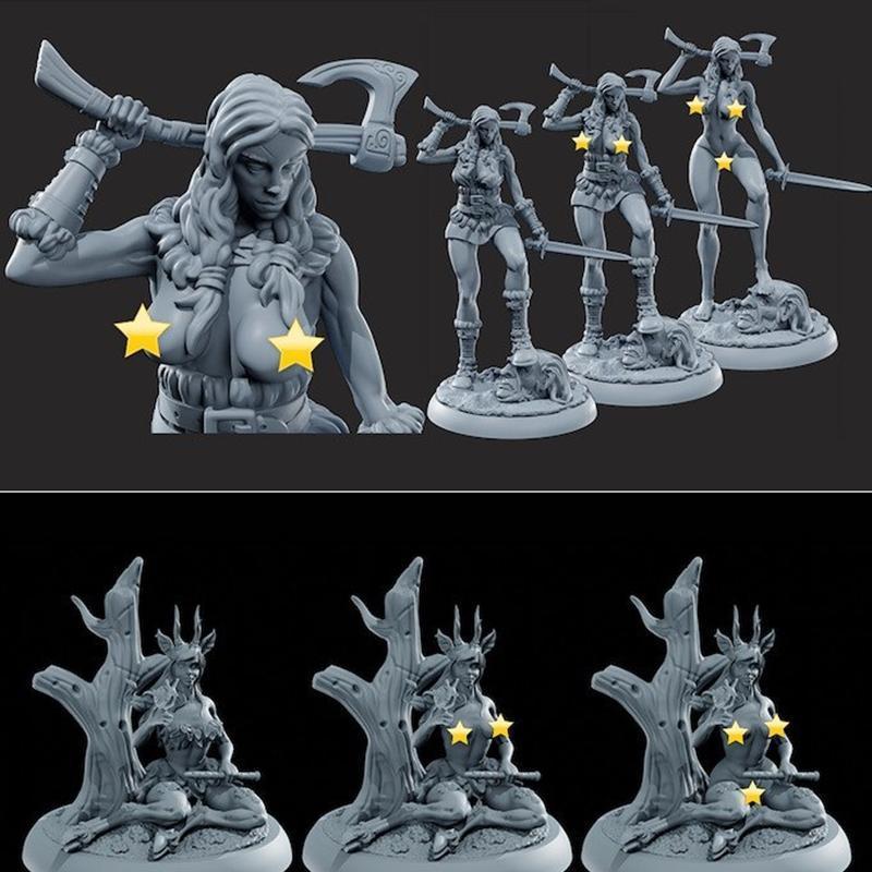 伽利卡与盖亚与卡桑德拉与卡莉斯塔与艾娃——3D打印模型 STL|Galica and Gaia and Cassandra and Calista and Ava – 3D Print Model STL