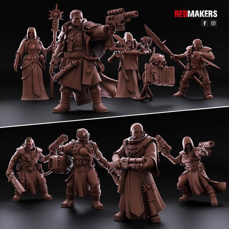 帝国军团灭绝小队3D打印模型|Inquisition Kill Squad Imperial Force – 3D Print Model