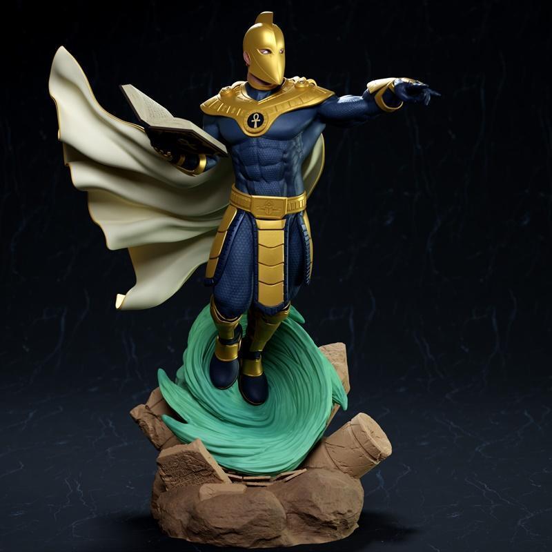 Dr.Fate 3D打印雕像模型|Dr.Fate – Fan Art Statue – 3D Print Model STL