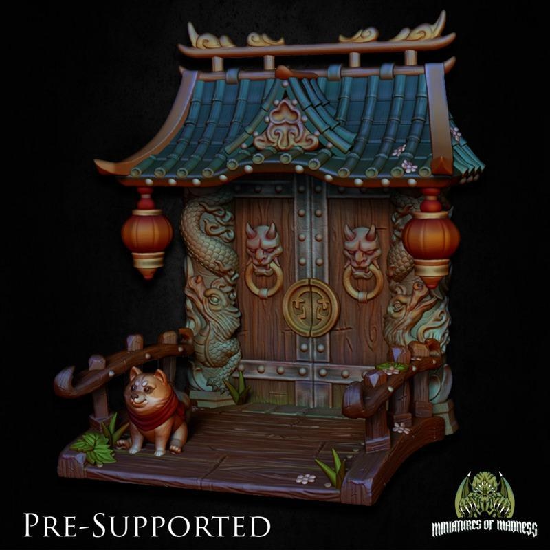 东方场景3D打印模型|Ninja Scenery Oriental Diorama – 3D Print Model STL