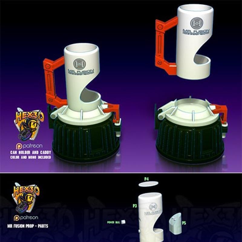 Hex3D - 融合者 - Mr. Fusion 3D打印模型|Hex3D – Mr Fusion – 3D Print Model STL