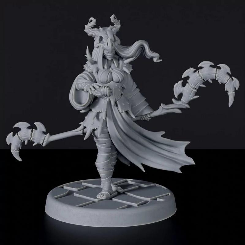 3D打印女战法师模型|Human Female Warlock B – 3D Print Model