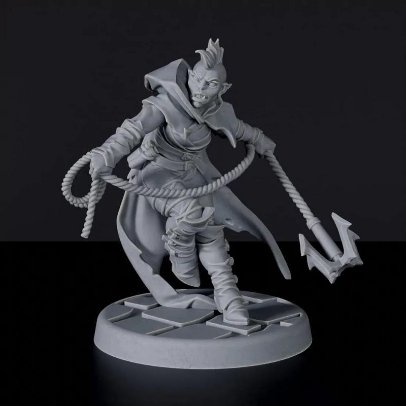 半精灵女盗贼C 3D打印模型|Half-Orc Female Rogue C – 3D Print Model