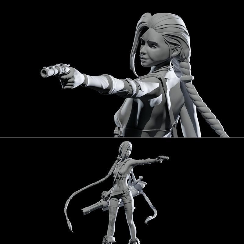Jinx 3D打印模型|Jinx – Fan art – 3D Print Model STL