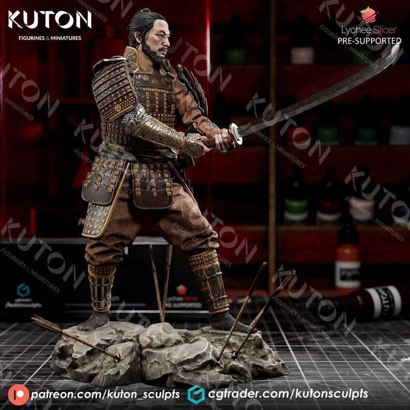 Kuton 3D打印模型： Yoshii Toranaga角色雕塑|Kuton Figurines – Yoshii Toranaga – 3D Print Model STL