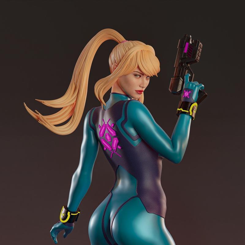Abe3D - 来自《银河战士》的萨姆斯·阿拉恩 3D打印模型|Abe3D – Samus Aran – 3D Print Model STL