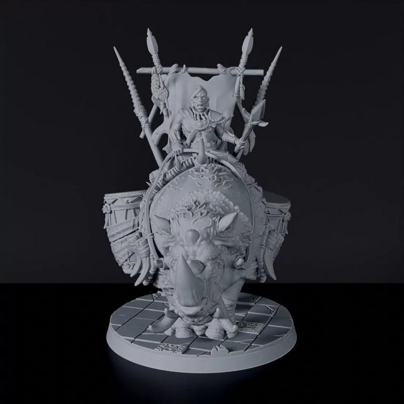 瓦库图鲁战争召唤师A 3D打印模型|Wakaturu War Caller A – 3D Print Model