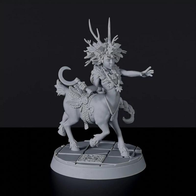 木精灵·守卫者·3D打印模型|Wood Elves – Warden – 3D Print Model