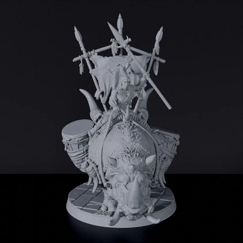 Wakaturu战争召唤师3D打印模型|Wakaturu War Caller B – 3D Print Model