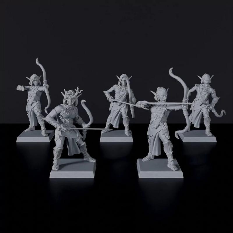木精灵男性守护者3D打印模型|Wood Elves – Male Protector Unit – 3D Print Model