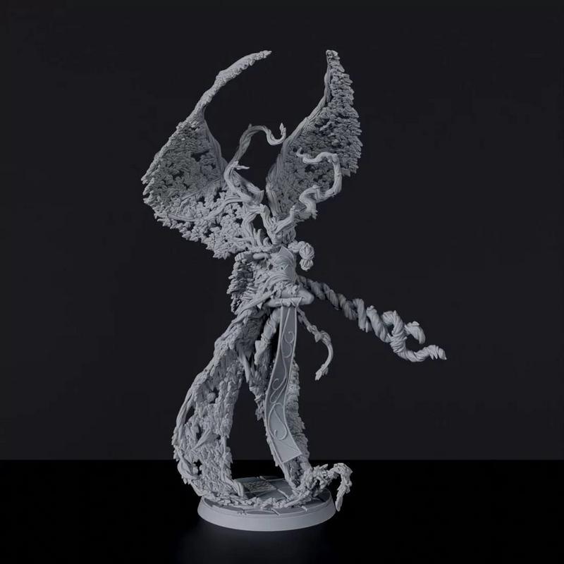 木精灵—森林女王—3D打印模型|Wood Elves – Forrest Queen – 3D Print Model