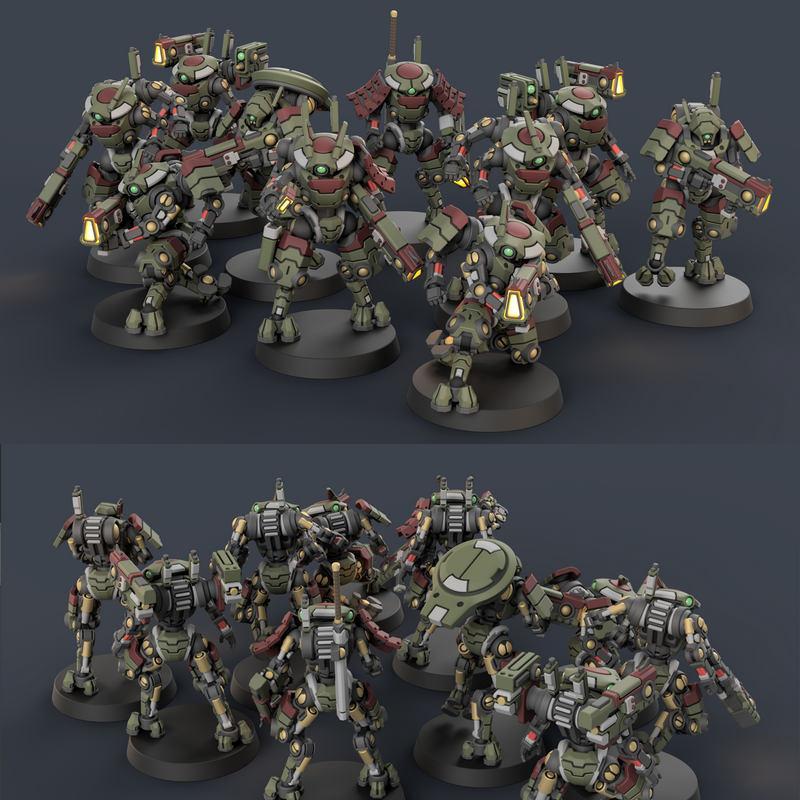 路径开拓者 3D打印模型|Pathfinders Mash Up KIll Team – 3D Print Model