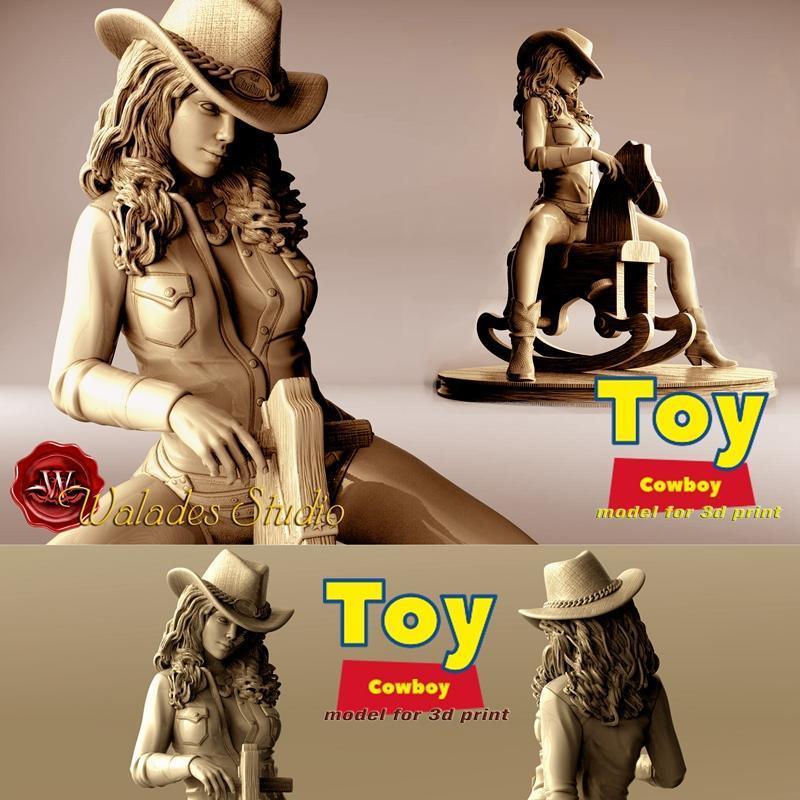 Walades Studio 3D打印玩具牛仔模型|Walades Studio – Toy Cowboy – 3D Print Model STL