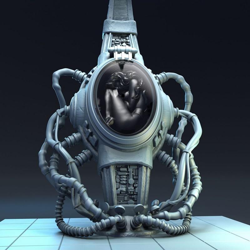 梦魇觉醒——迪奥拉玛 3D打印模型|Waking Up To A Nightmare – Diorama – 3D Print Model STL