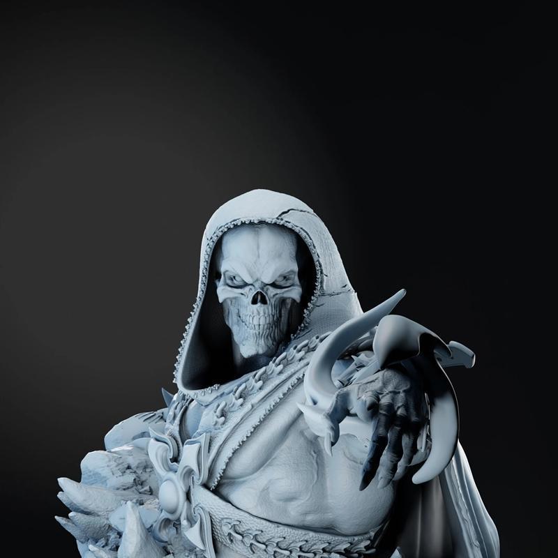 ZEZ工作室骷髅王3D打印模型|ZEZ Studios – Skeletor Bust – 3D Print Model STL