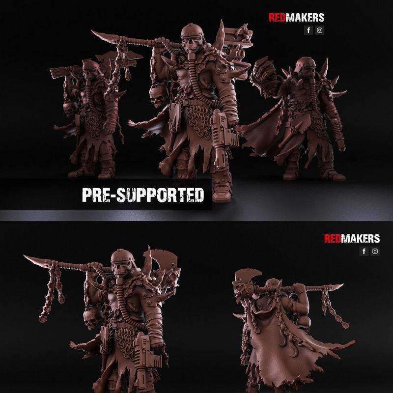 叛逆死亡军团——异端指挥官——3D打印模型|Renegade Death Division – Commander – Heretics – 3D Print Model