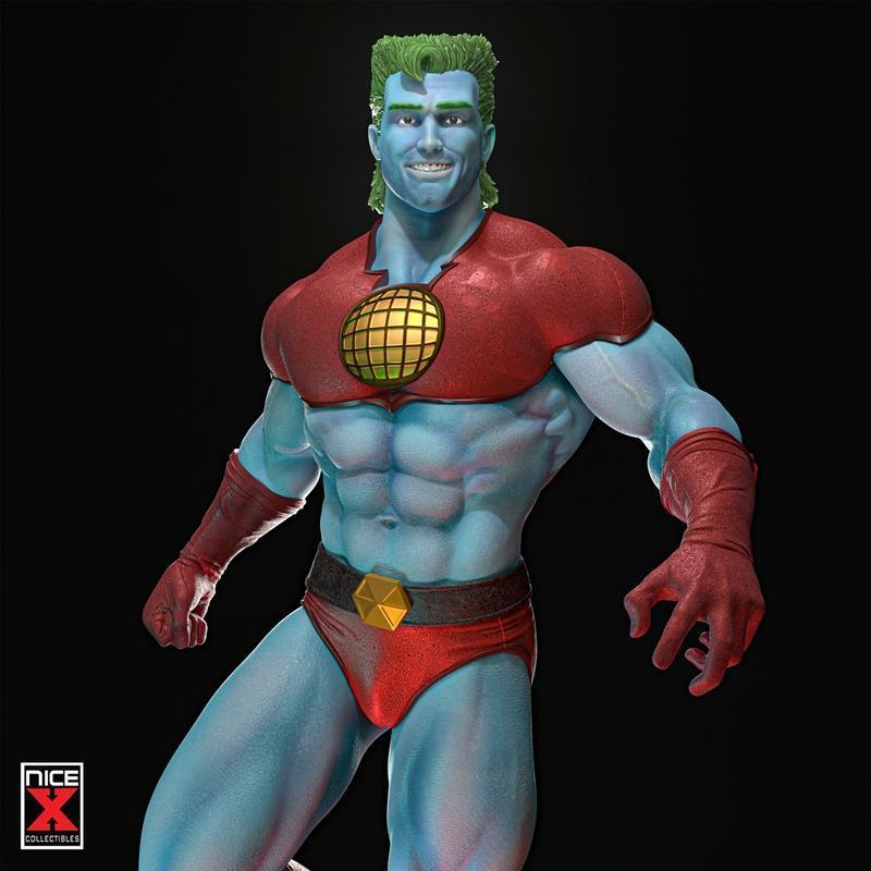 Nice X Collectibles - 资源名称 - 资源角色 - 3D打印模型|Nice X Collectibles – Captain Planet – 3D Print Model STL