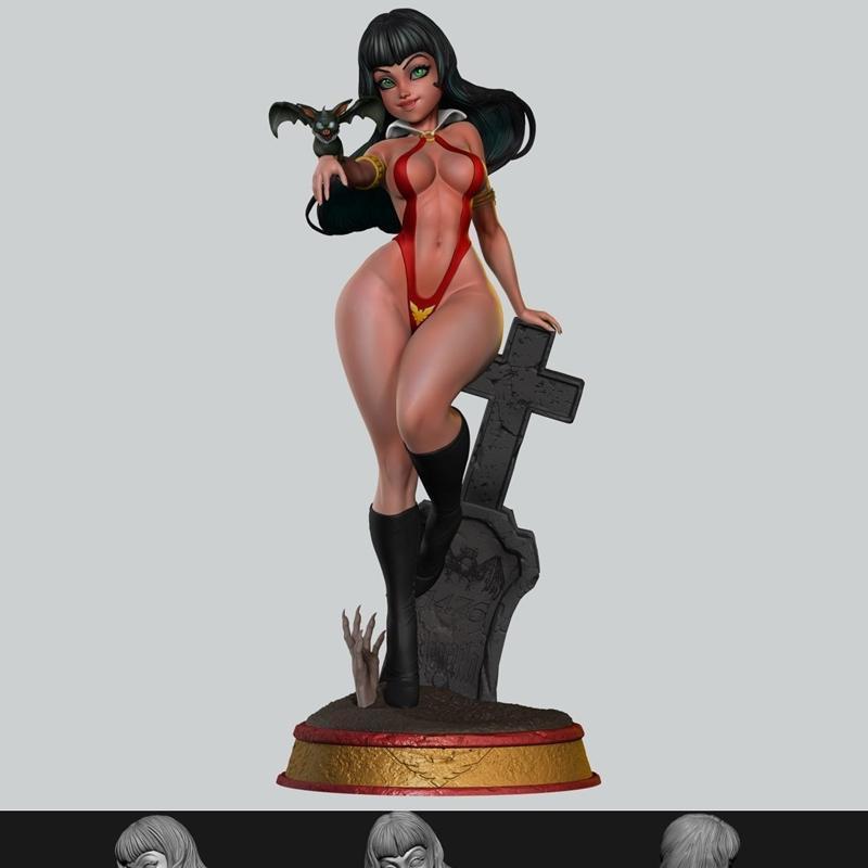 Vampirella 3D打印模型|Vampirella – 3D Print Model STL