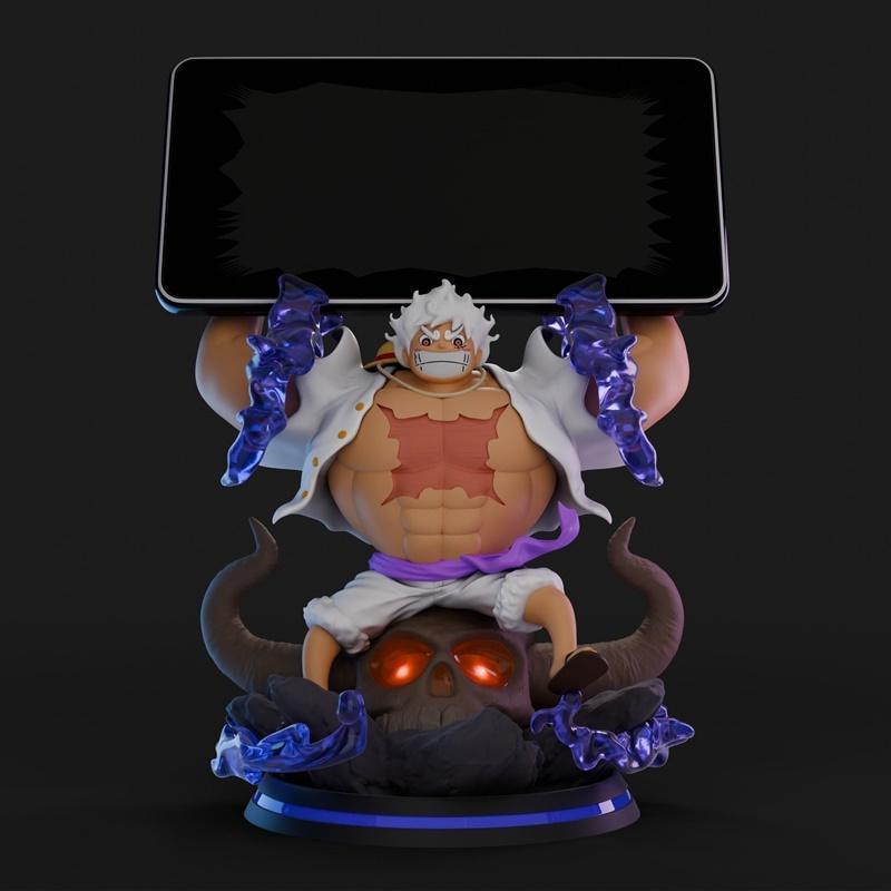 路飞 Gear 5 尼卡 3D打印模型|Luffy Gear 5 Nika – Smartphone Holder – 3D Print Model STL