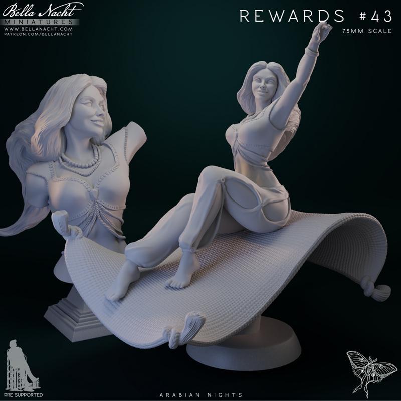 Bella Nacht迷你模型 - Rawiya 3D打印雕塑|Bella Nacht Minis – Rawiya – 3D Print Model STL
