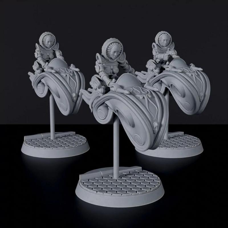 骑乘姐妹团——3D打印模型|Sisterhood on Jetbikes – 3D Print Model