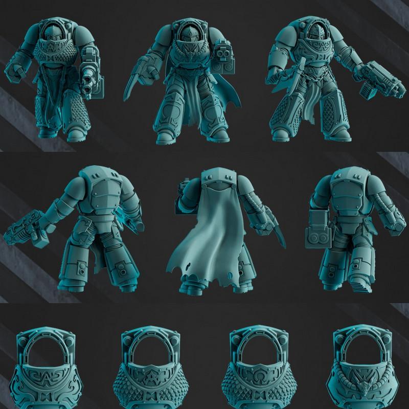 斯库拉军团摧毁者小队3D打印模型|Scylla Legion Destroyers Squad Build Kit – 3D Print Model