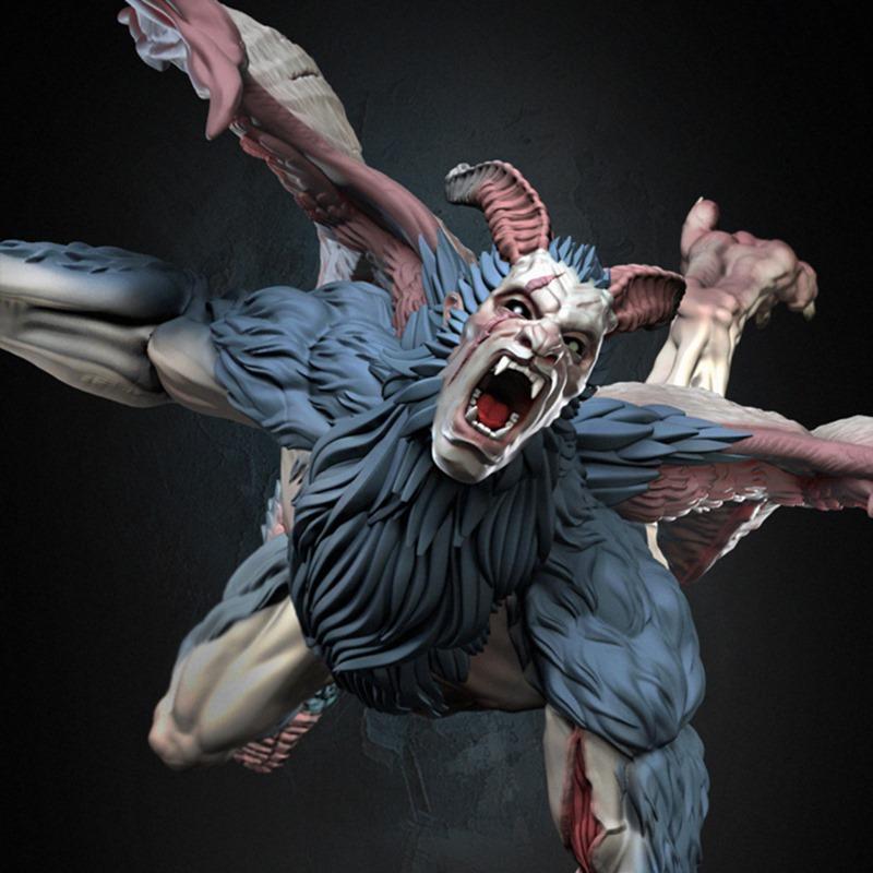 HumanEater - 狮鹫 - 3D打印模型|Humaneater – Chimera – 3D Print Model STL