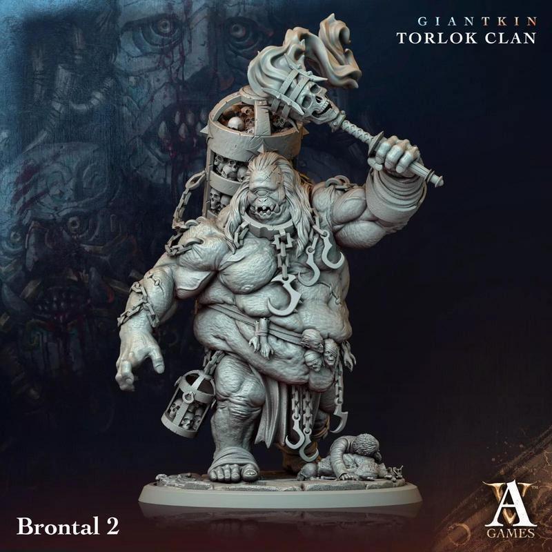 Archvillain Games《巨灵族》托洛克家族 3D打印模型 STL|Archvillain Games – Giantkin – Torlok Clan – 3D Print Model STL
