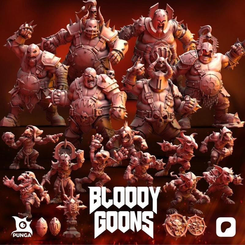 Punga Miniatures - 血色恶棍 2024 3D打印模型|Punga Miniatures – Bloody Goons February 2024 – 3D Print Model STL
