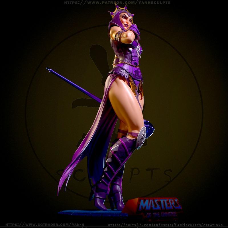 Yan-H工作室 Evil Lyn 3D打印模型|Yan-H Evil Lyn – 3D Print Model STL