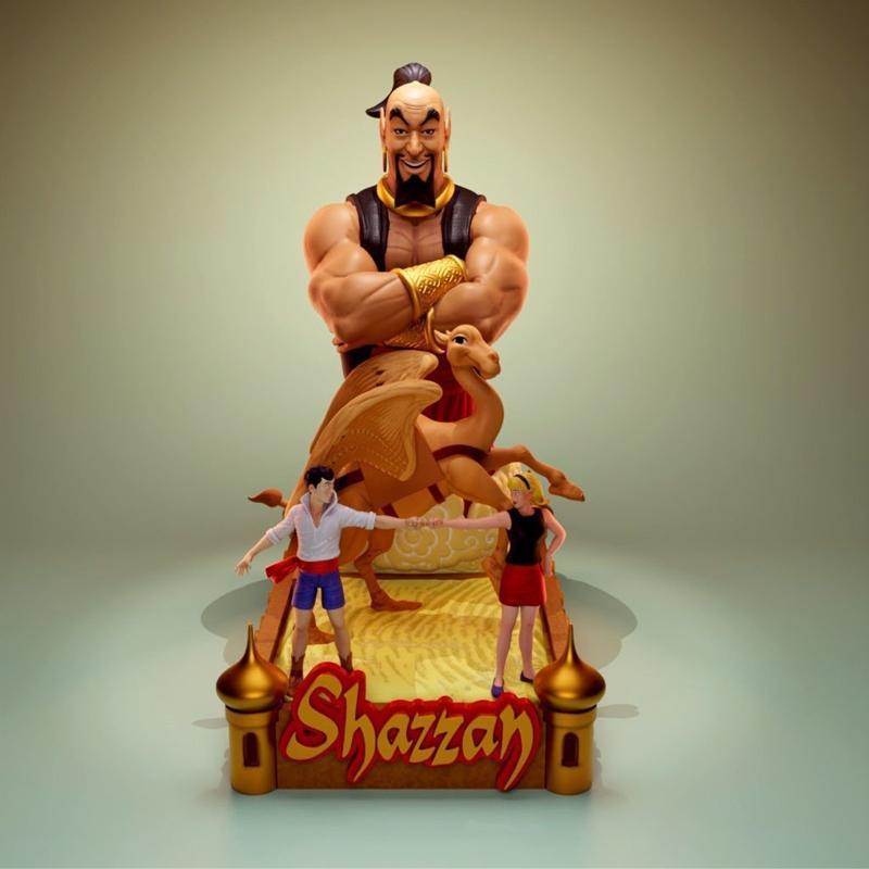 Shazzan 3D打印模型：迪奥拉姆角色造型|Shazzan Diorama – 3D Print Model STL
