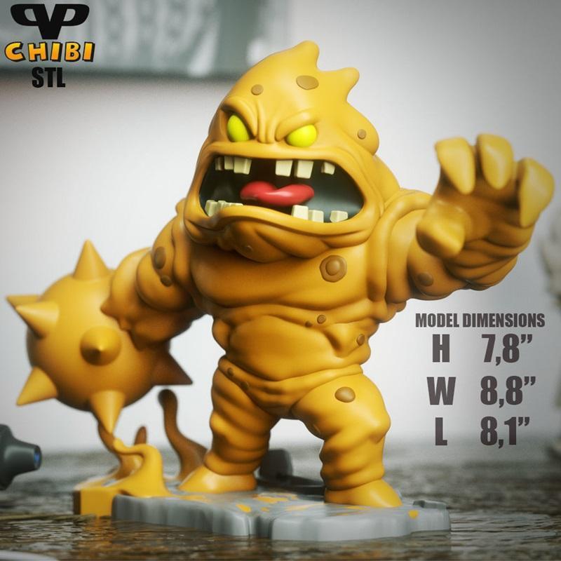 黏土人Chibi 3D打印模型|Clayface Chibi – 3D Print Model STL