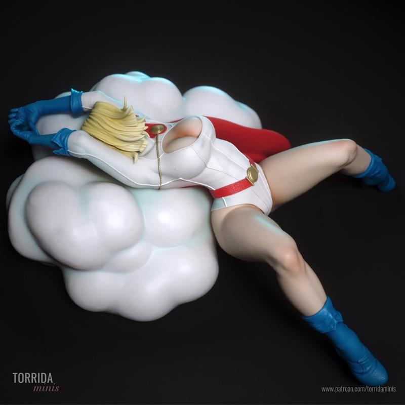 Torrida Minis - 动漫角色Power Girl 3D打印模型|Torrida Minis – Power Girl – 3D Print Model STL