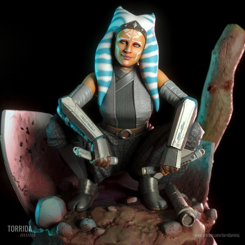 Torrida Minis - Ahsoka Tano - 3D打印模型|Torrida Minis – Ahsoka Tano – 3D Print Model STL