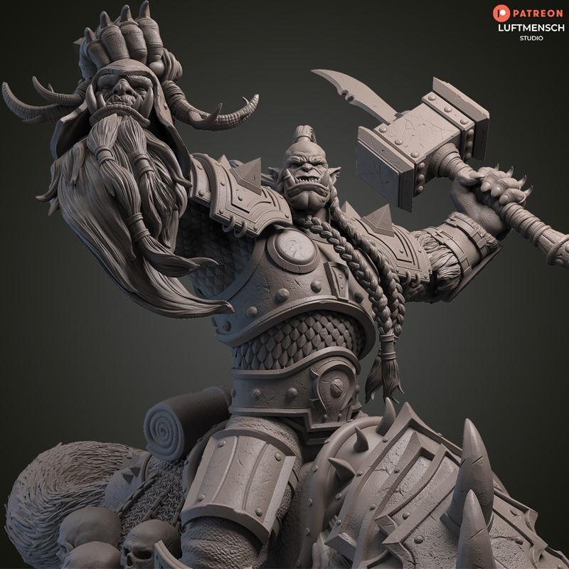 Orgym – 3D打印模型：动漫角色立体雕刻件|Orgym – 3D Print Model STL