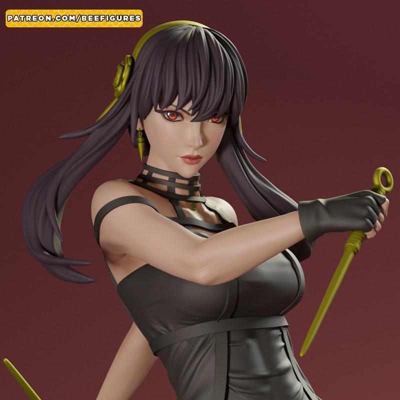 Bee Figures - Yor Forger - 《间谍家族》3D打印模型|Bee Figures – Yor Forger – Spy X Family – 3D Print Model STL