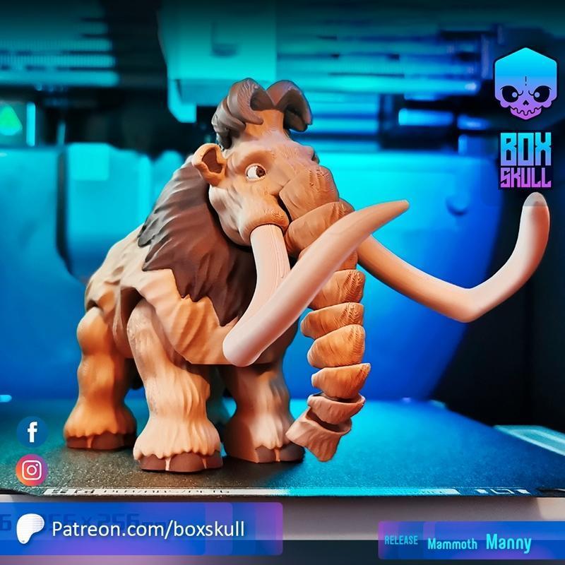 巨象曼尼 3D打印模型|Manny the Mammoth – 3D Print Model STL