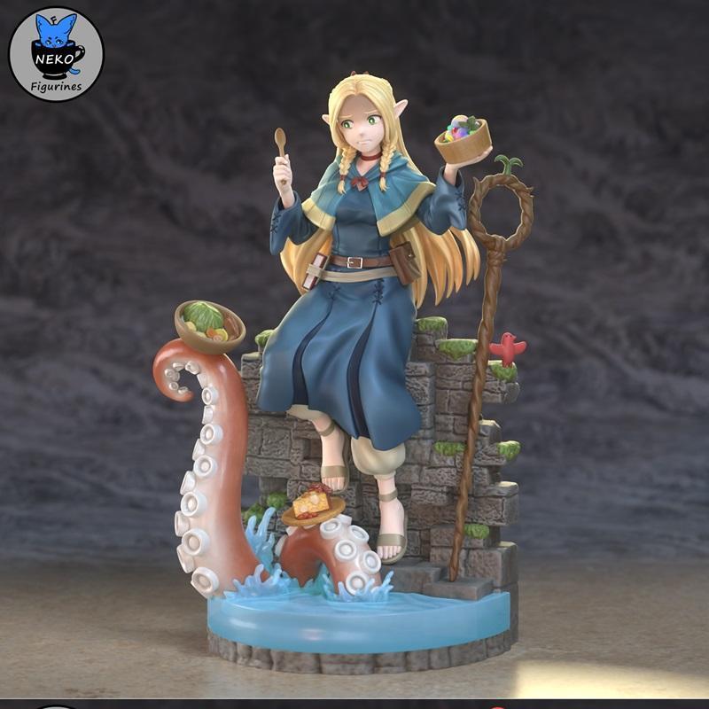喵星人玩偶 - 马尔西尔 - 3D打印模型|Neko Figurines – Marcille – 3D Print Model STL