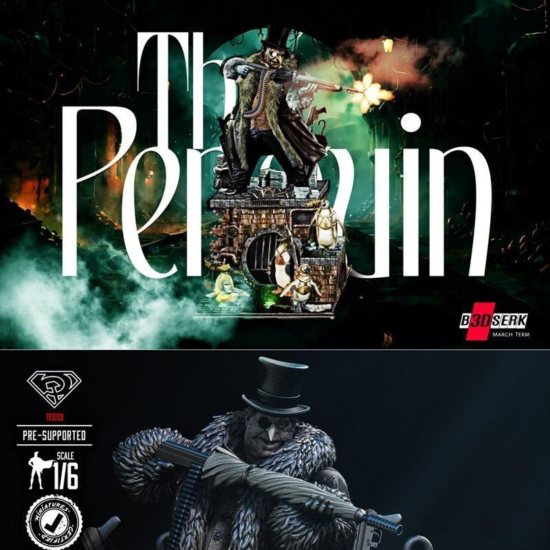 B3DSERK - 海豹雕塑 - 3D打印模型|B3DSERK – Penguin Sculpture – 3D Print Model STL