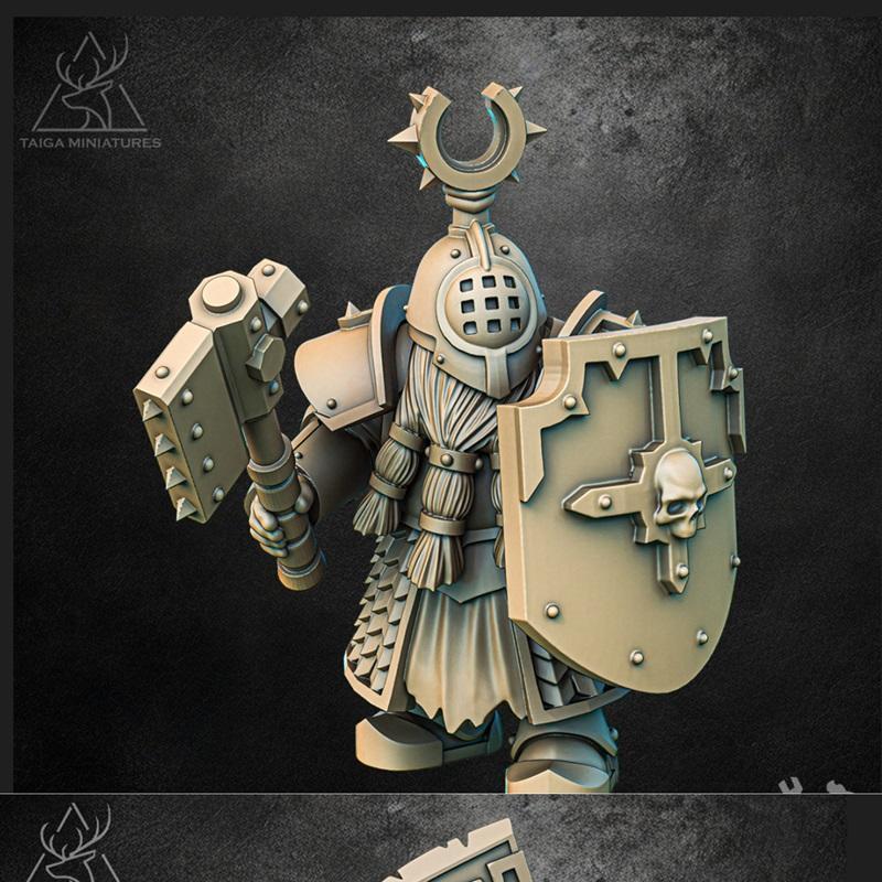 黑铁守护者与矮人 primal 捕猎者 3D打印模型|Blackiron Keeper and Botrek the Dwarf and Primal Hunter – 3D Print Model STL