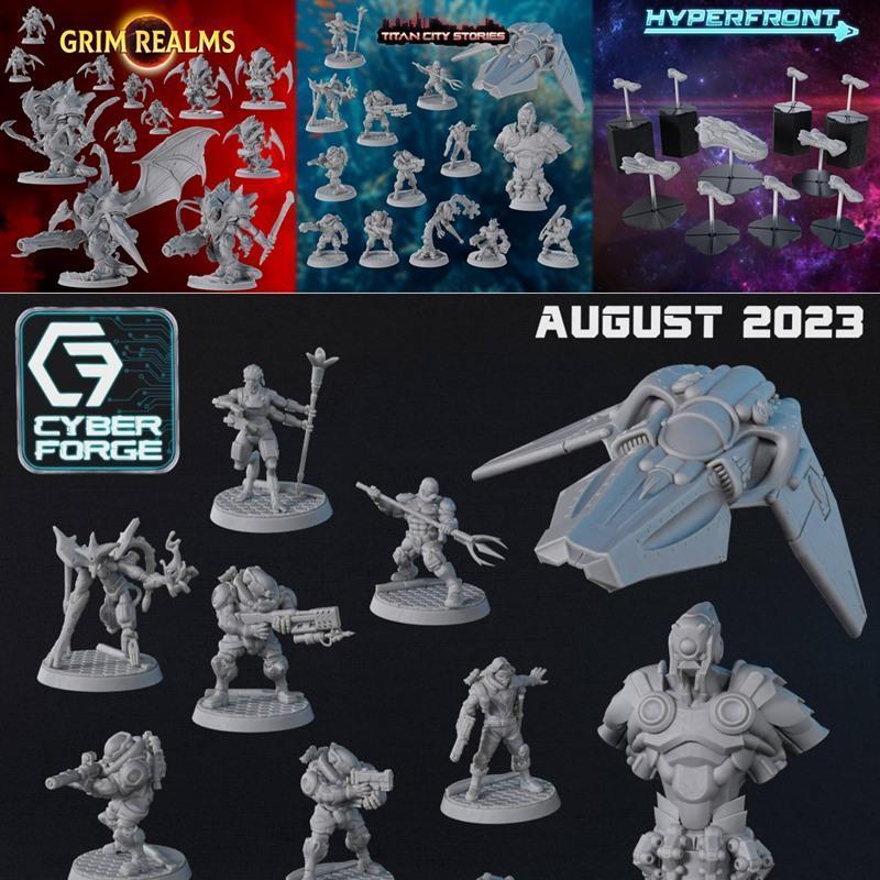 Cyber Forge — 海底深处 3D打印模型|Cyber Forge – Under the Sea August 2023 – 3D Print Model STL