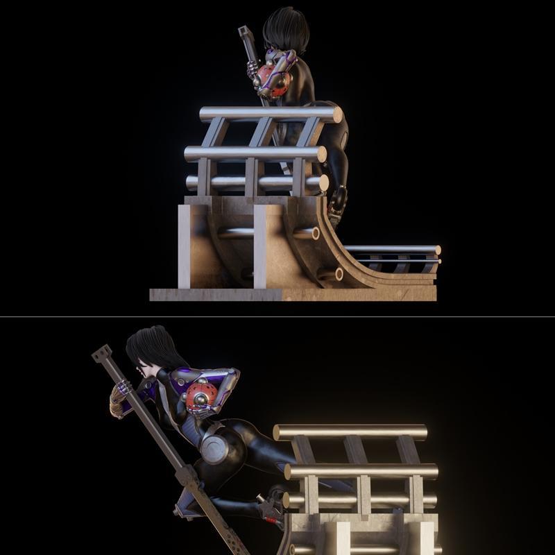 PgGasta - 阿丽塔 - 3D打印模型|PgGasta – Alita – 3D Print Model STL